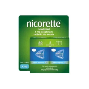 Nicorette Coolmint 4 mg, 80 Tabletten