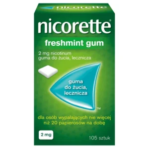 Nicorette Freshmint Kaugummi, 2 mg, Kaugummi, 105 Stück