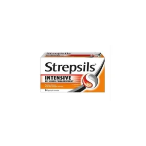 Strepsils Intensiv, zuckerfrei, Orange, 24 Lutschtabletten