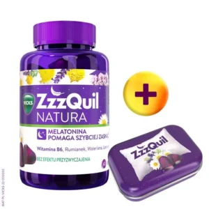 Zzzquil Natura, Jellybeans, 60 Stück + Reisebox für Jellybeans